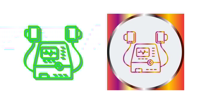 Defribillator Vector Icon