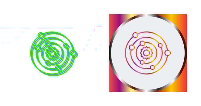 Solar System Vector Icon