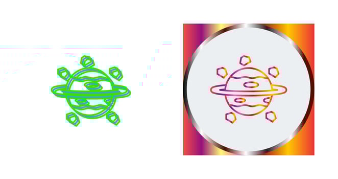Saturn Vector Icon