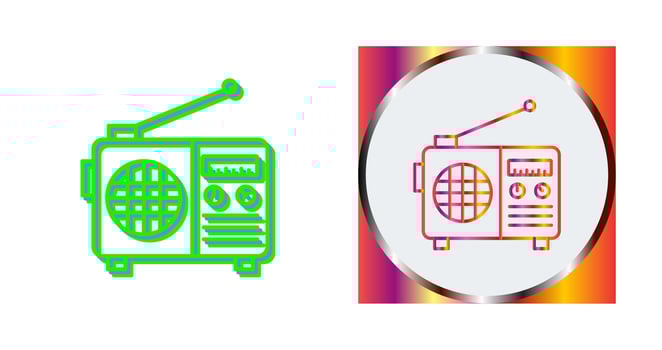 Radio Vector Icon