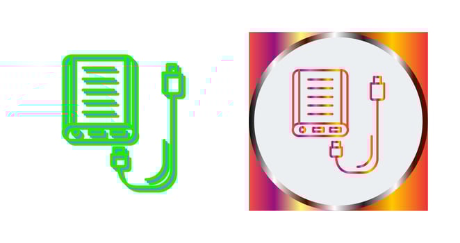 Power Bank Vector Icon