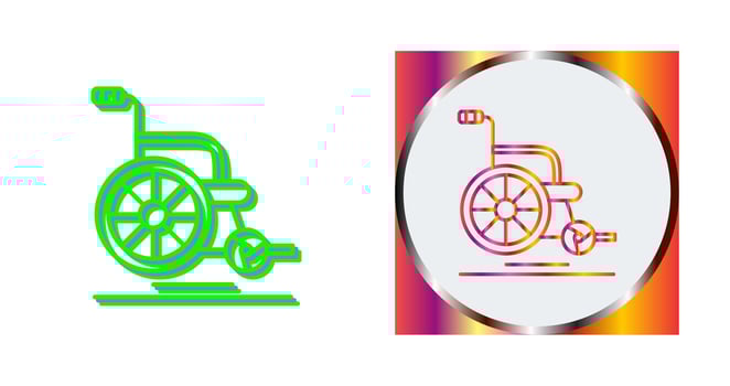 Wheel Chair Vector Icon
