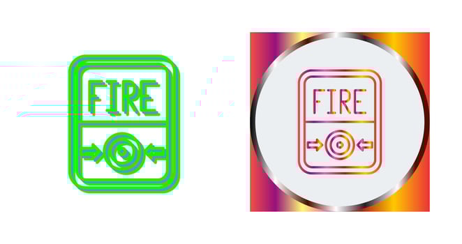 Fire Button Vector Icon