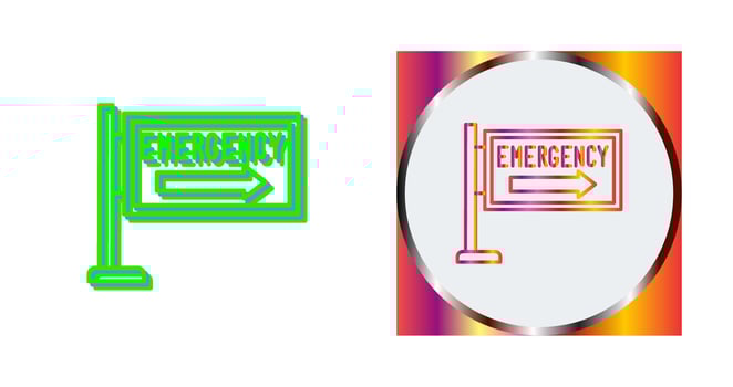 Emergency Sign Vector Icon