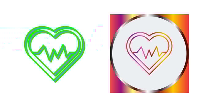Heart Beat Vector Icon
