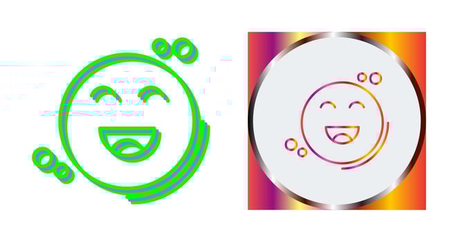 Happiness Vector Icon
