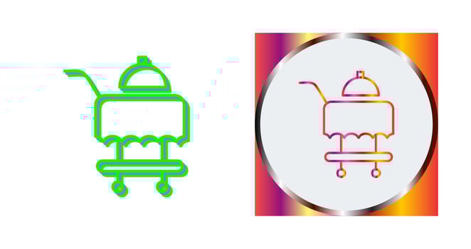Room Service Vector Icon