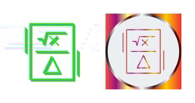 Formula Vector Icon