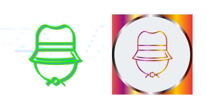 Camping Hat Vector Icon