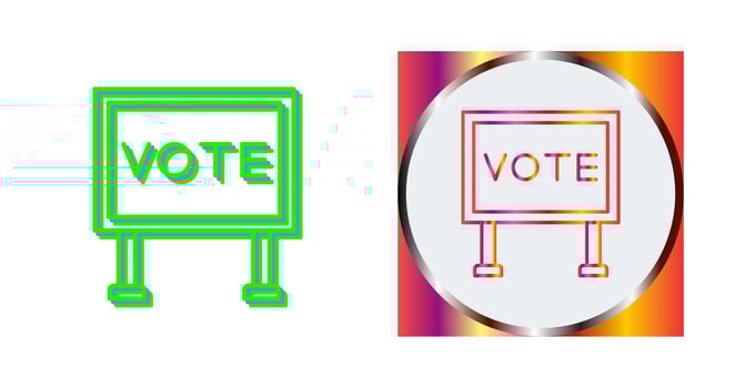Billboard Vector Icon