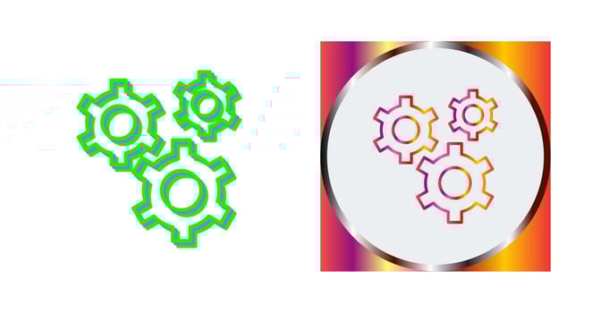 Gears Vector Icon