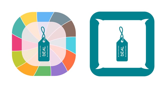 Unique Online Deals Vector Icon