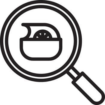 Zoom find icon symbol image vector. Illustration of the search lens design image vector