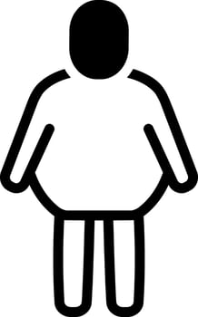 solid icon for fat vector