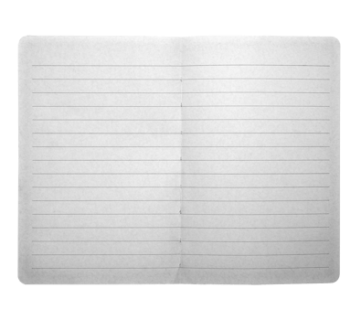 White paper with lines on transparent background png file.