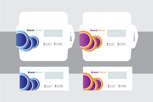 Modern Official Envelope Design Template. vector