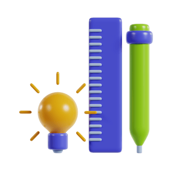 3d illustration of creative icons png