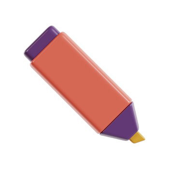 3d illustration of marker icon rendering png