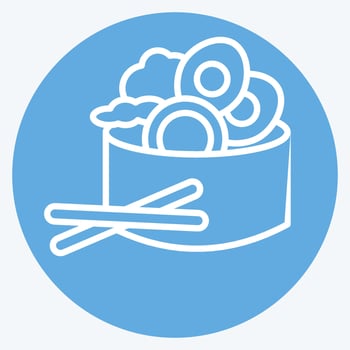 Icon Salad. related to Breakfast symbol. blue eyes style. simple design editable. simple illustration vector