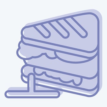 Icon Sandwich. related to Breakfast symbol. two tone style. simple design editable. simple illustration vector