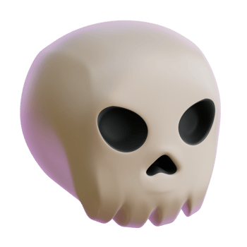 Skull 3d Icon Illustrations png