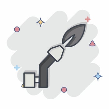 Icon Gas Welding. related to Welder Equipment symbol. comic style. simple design editable. simple illustration vector