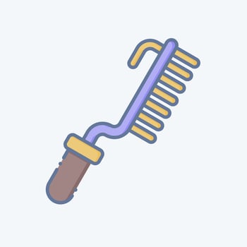 Icon Brush. related to Welder Equipment symbol. doodle style. simple design editable. simple illustration vector
