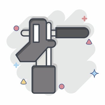 Icon Electrode Holder 3. related to Welder Equipment symbol. comic style. simple design editable. simple illustration vector