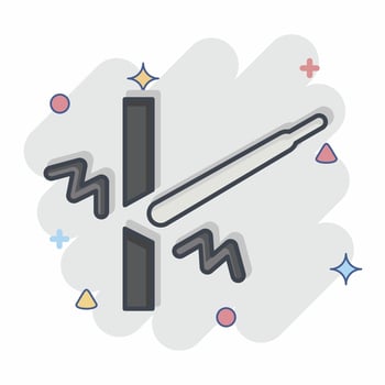 Icon Welding. related to Welder Equipment symbol. comic style. simple design editable. simple illustration vector