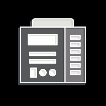 Icon Welding Machine. related to Welder Equipment symbol. glossy style. simple design editable. simple illustration vector