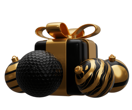 gold ball christmas gift png