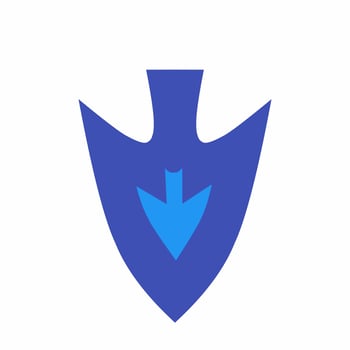 Illustration of Blue Logo vector