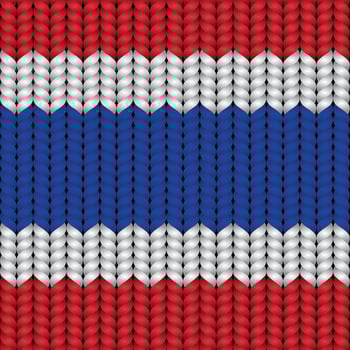 National flag braided rope vector