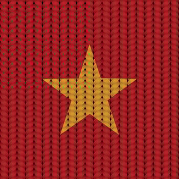 National flag braided rope vector