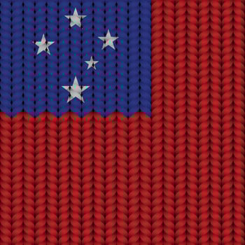 National flag braided rope vector
