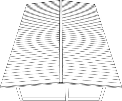 3D illustration of industrial building vector