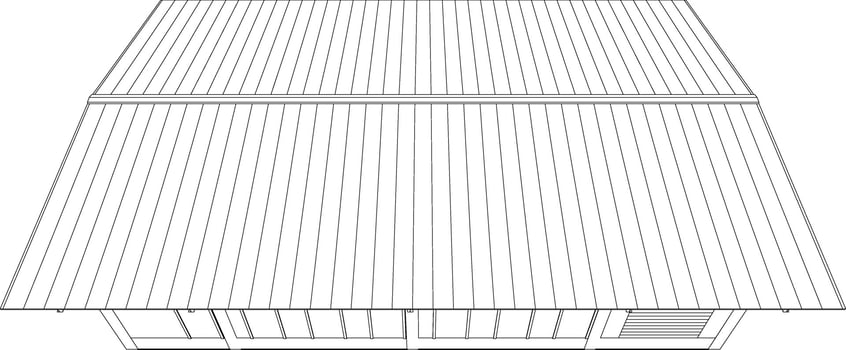 3D illustration of industrial building vector