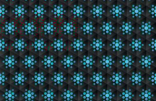 Luxury geometric abstract black background texture with neon light vector