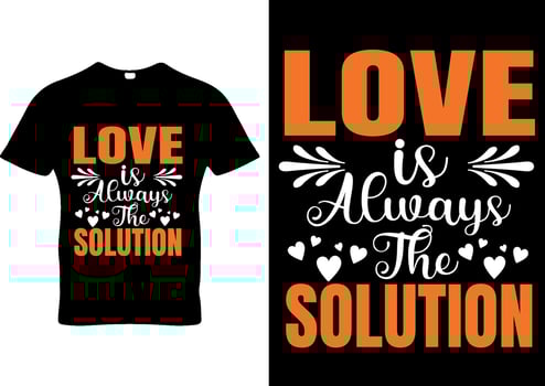 Never stop and change love journey be self confident typography t-shirt design print ready vector