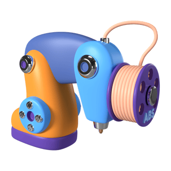 Robot Arm 3D Printer 3D Illustration Icon png