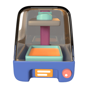 SLA 3D Printer 3D Illustration Icon png