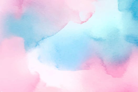 Abstract pastel watercolor background. Rainbow watercolour pattern vector