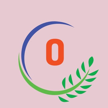 Circle Number 0 Logo Vector