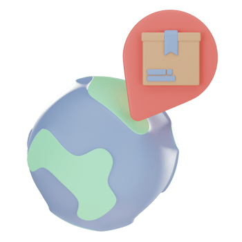 Global Delivery Location 3D icon png