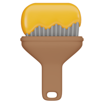 Paint Brush 3D Illustration png