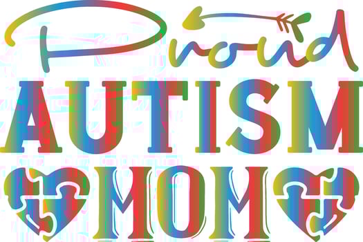 proud autism mom vector
