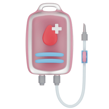 Blood Bag 3d icon png