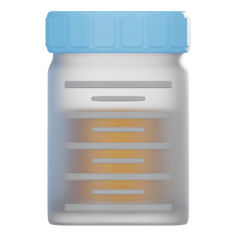 Urine collection container 3D Icon png