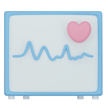 Ecg Machine 3d icon png