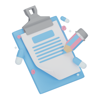 Health Report 3D illustration png